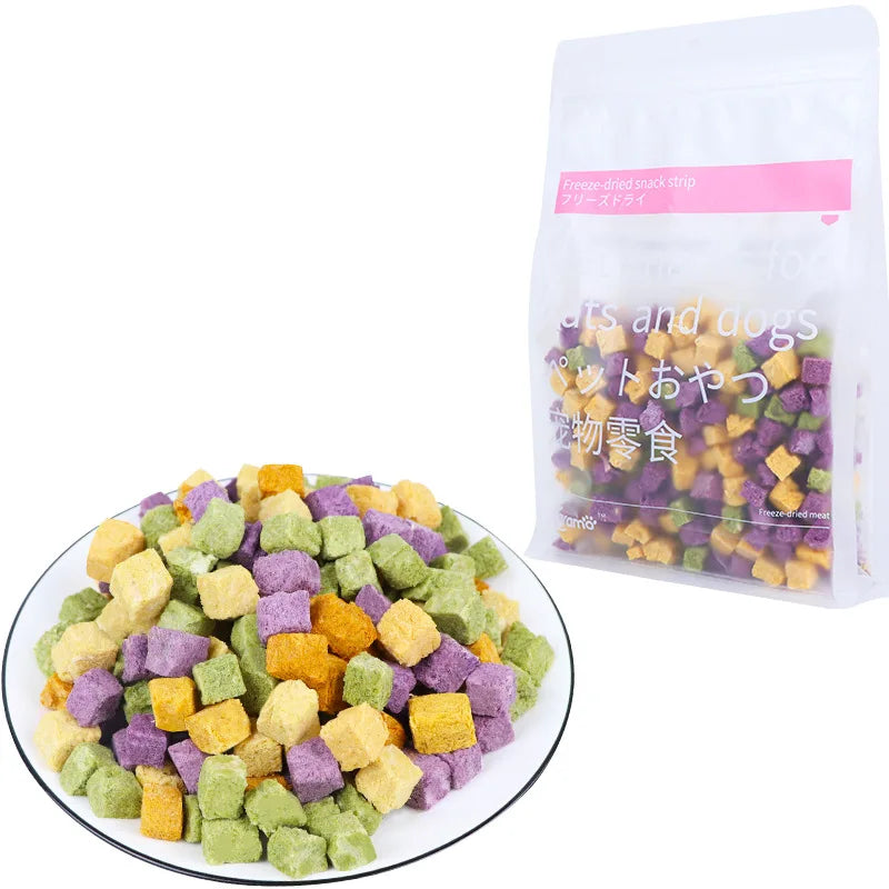 Pet Dog Freeze Dried Dog Snacks Chicken Vegetable Grains Bony Puppy Molar Cat Snacks