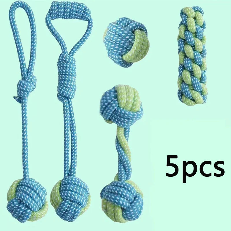 Wint Dog Cotton Rope For Relieving Boredom Grinding Toys Iarge And Medium-Sized Puppy Toys Dog nteractive Anti Bite Tug of War