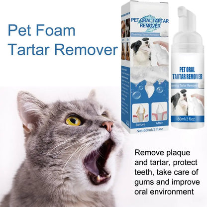 Pet Tartar Remover Natural Plaques Remover For Dogs Cats Freshen Breath Foam For Dogs Cats Support Healthy Gums Pet Care Product