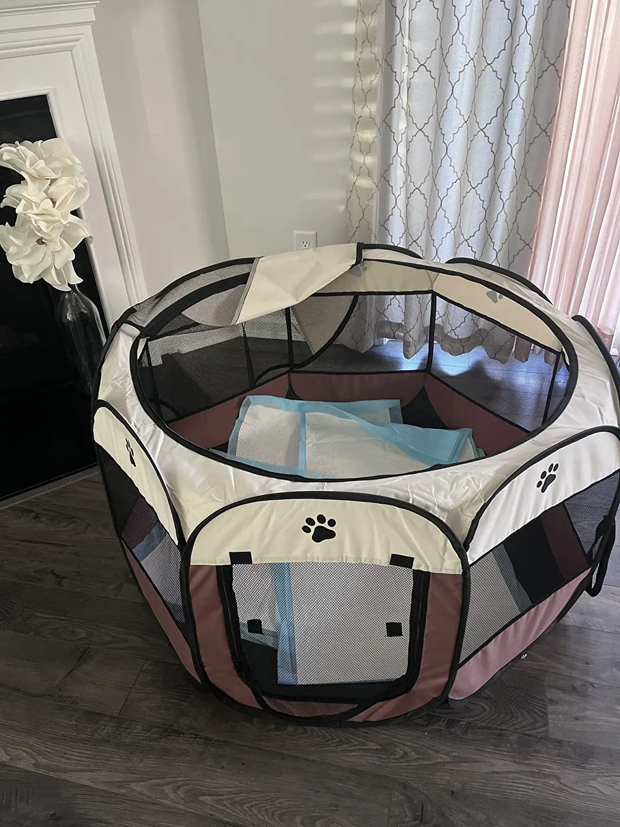 Foldable Cat Tent Pet Cage Fence Dog Playpen Outdoor Pet House For Small Large Dog Cat Kennel Portable Puppy Shelter