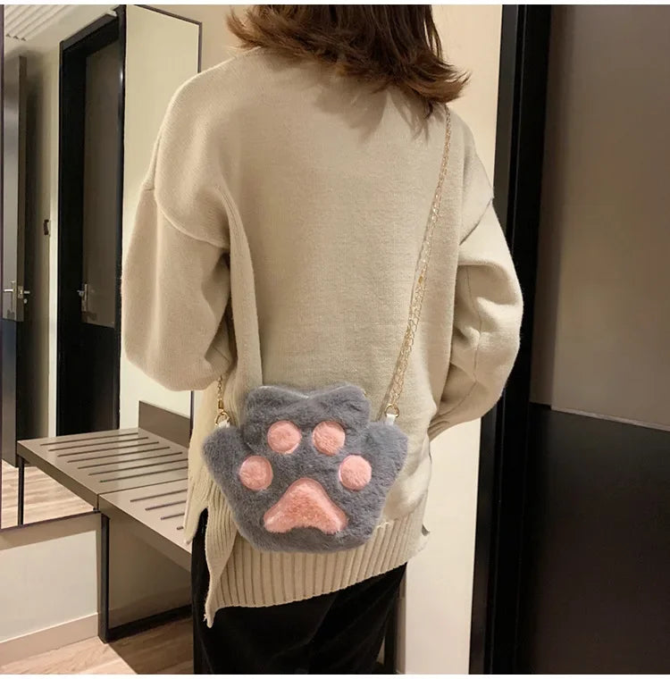 Japanese Style Kawaii Bag Women Cartoon Plush Shoulder Bag for Women 2022 New Crossbody Bag Small Phone&Purse Bag Bolsa Feminina