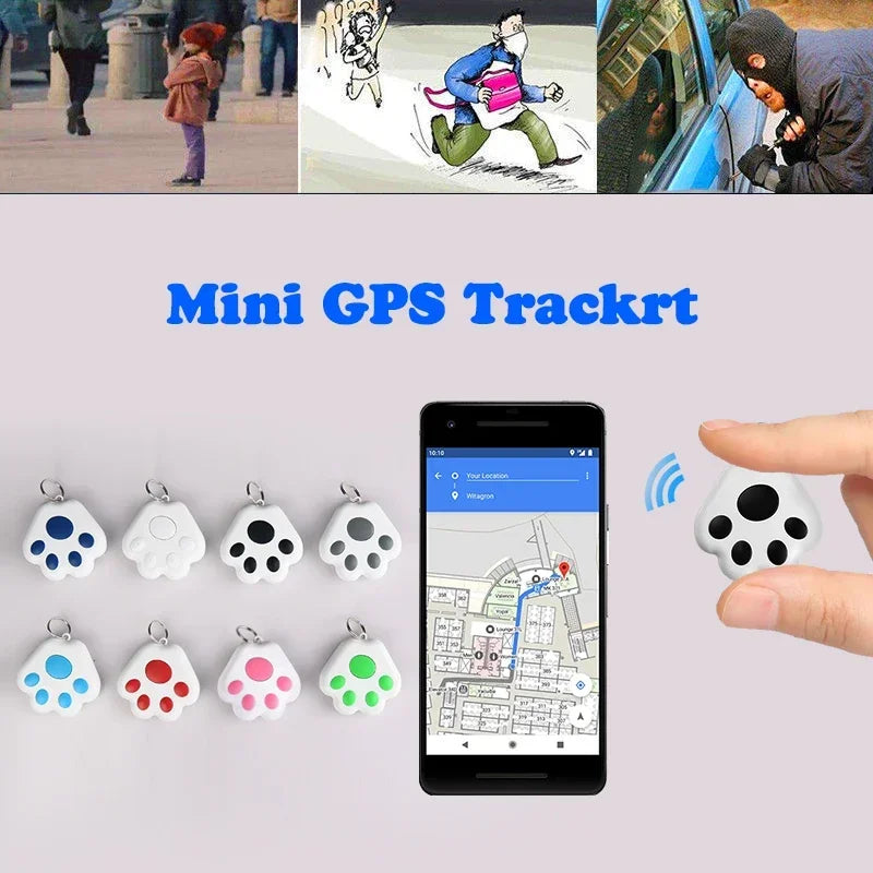 Dog Claw Mini Gps Tracker for Dogs Cat Children Elderly Anti-Lost Device Locator Tracer Pets Collar Key Tracking