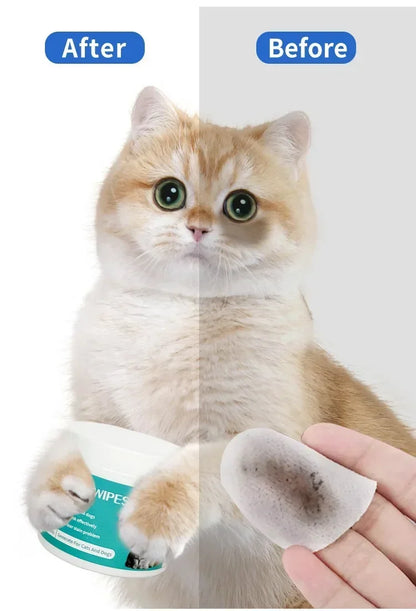 Wet Tissue Eye Tear Stain Remover Care Pet Cleaning Supplies Tartar Removal Clean Dogs Cats Eliminator Healthly Hygiene Products