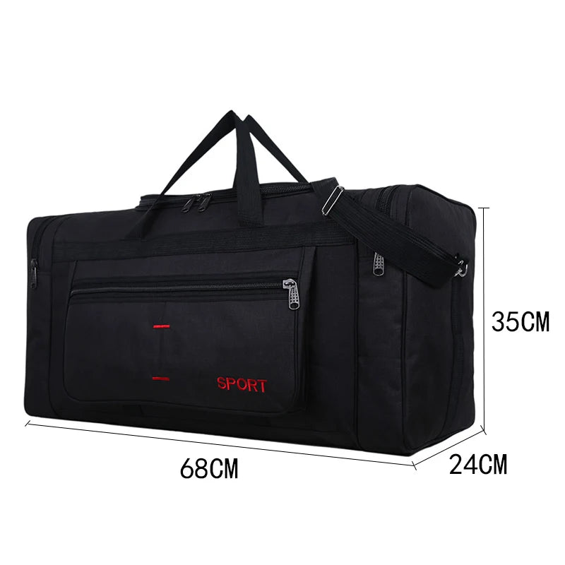 Super Large Capacity Men's Travel Bag Waterproof Big Duffle Bag For Women Male Weekend Trip Hand Luggage Packing Storage Bags