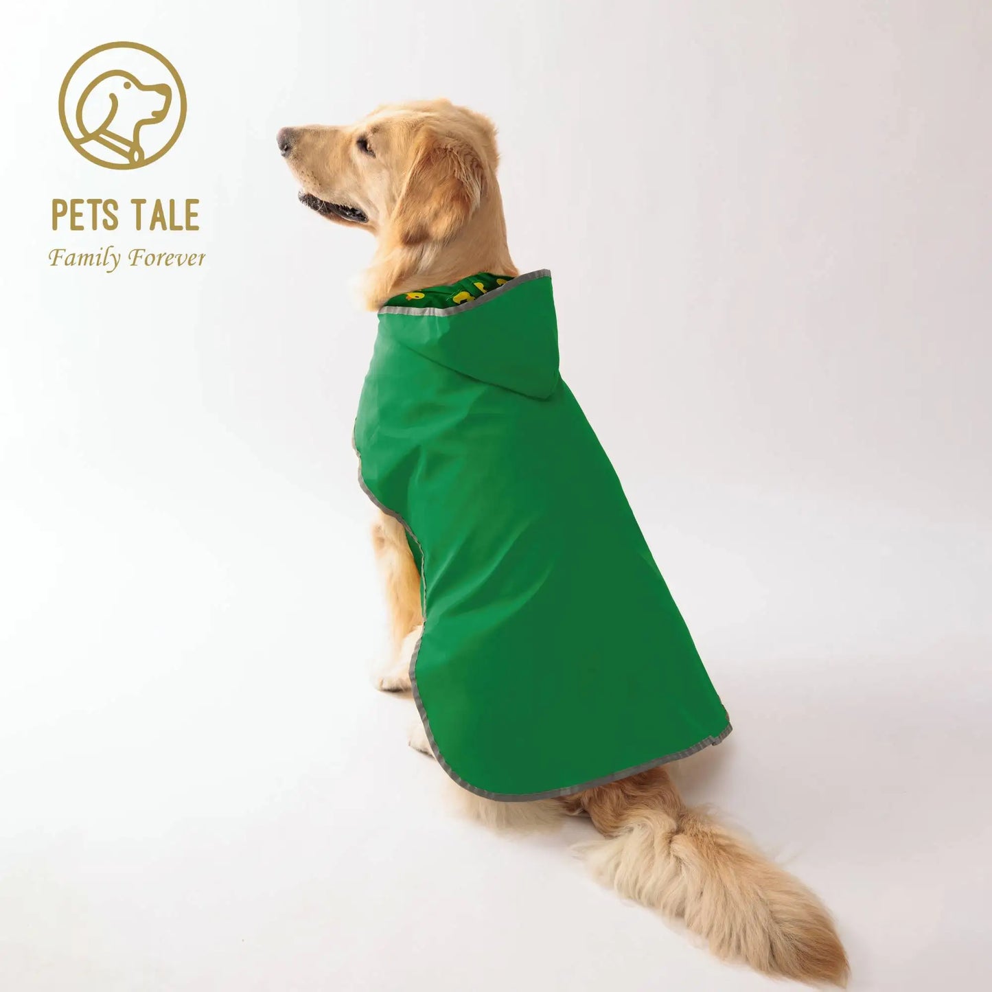 Keep Your Pup Dry & Stylish: Double-Layer Yellow Raincoat With Two-Way Wear!