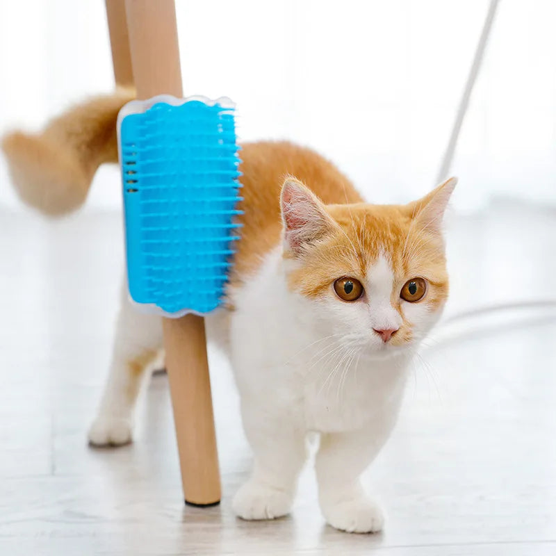 Cats Wall Corner Scratcher Brush Pet Comb Cratch Bristles Arch Massager Self Grooming Accessories