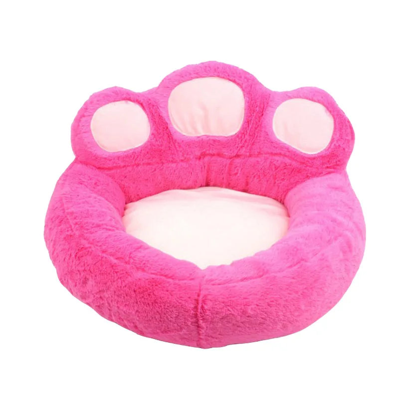 Winter Warm Kennel Pet Bear Paw Shape Nest Teddy Kennel Removable and Washable Pet Bed for Cats Dogs Pet Supplies Accessories