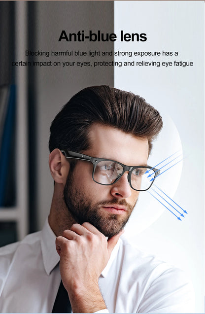 Smart Glasses Camera Remote Shoot Bluetooth Call Music Stereo Mic Men Touch Sunglasses AI Voice Assistant For Android IOS Phone