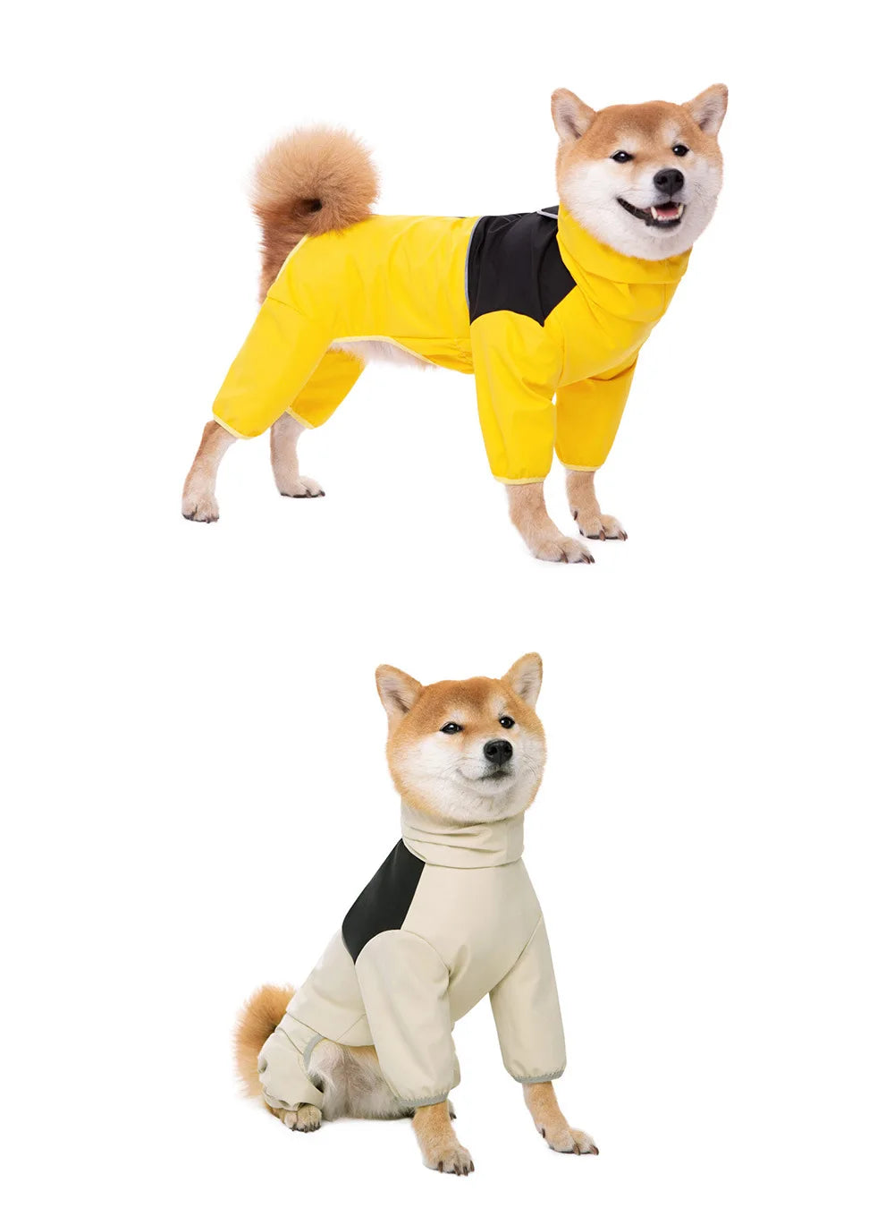 Medium And Large Dog Raincoat Labrador Golden Retriever Shiba Lnu Four Feet Waterproof Dog Clothes Anti Storm Coat Pet Raincoat