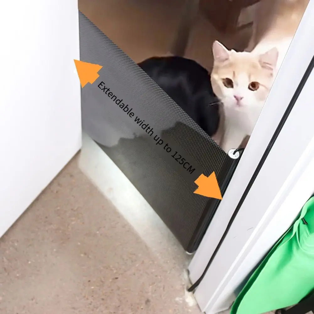 Durable Guard Retractable Fence Gate Barrier Folding Pet Safety Enclosure Universal Black Baby Safe Guard Door Home