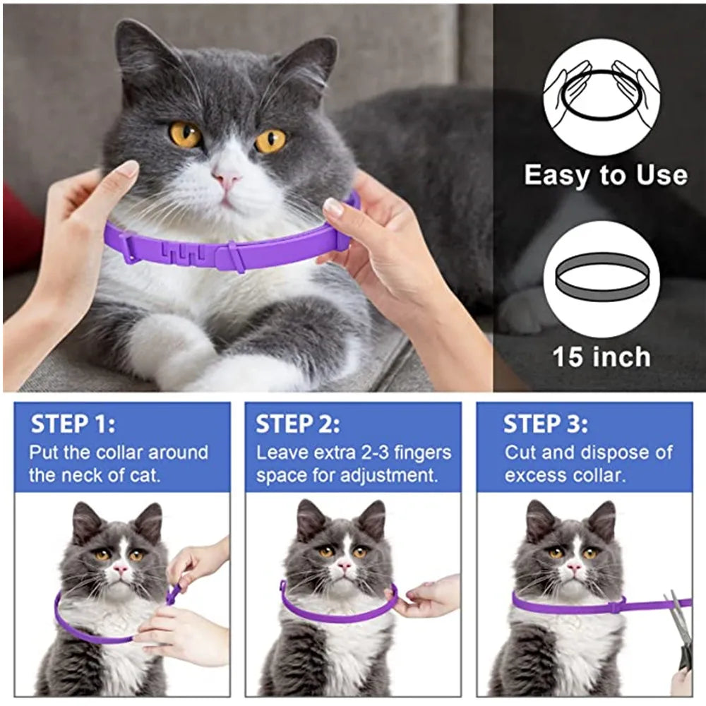 Pet Calming Collar for Cats & Dogs – Lavender & Chamomile