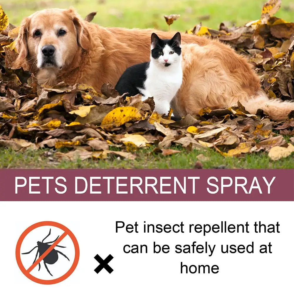 Pet Fur Spray Fleas Tick And Mosquitoes Spray For Dogs Cats And Home Fleas Treatments For Dogs And Home Fleas Killers Sooth O8C1