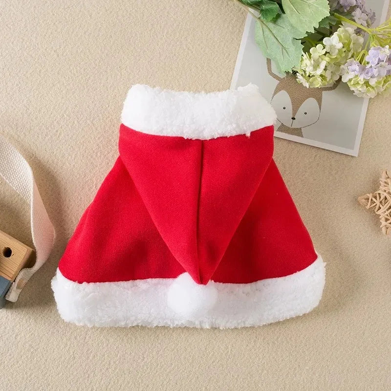 Pet Costumes Cute Christmas Cloak Cosplay Costume For Kittens Dog Clothes Antler Decoration Winter Warmth Pet Supplies