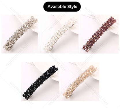 New Korean Elegant Hairpins Hairgrips Crystal Rhinestone Barrettes Hair Clips For Women Girls Hair Accessories