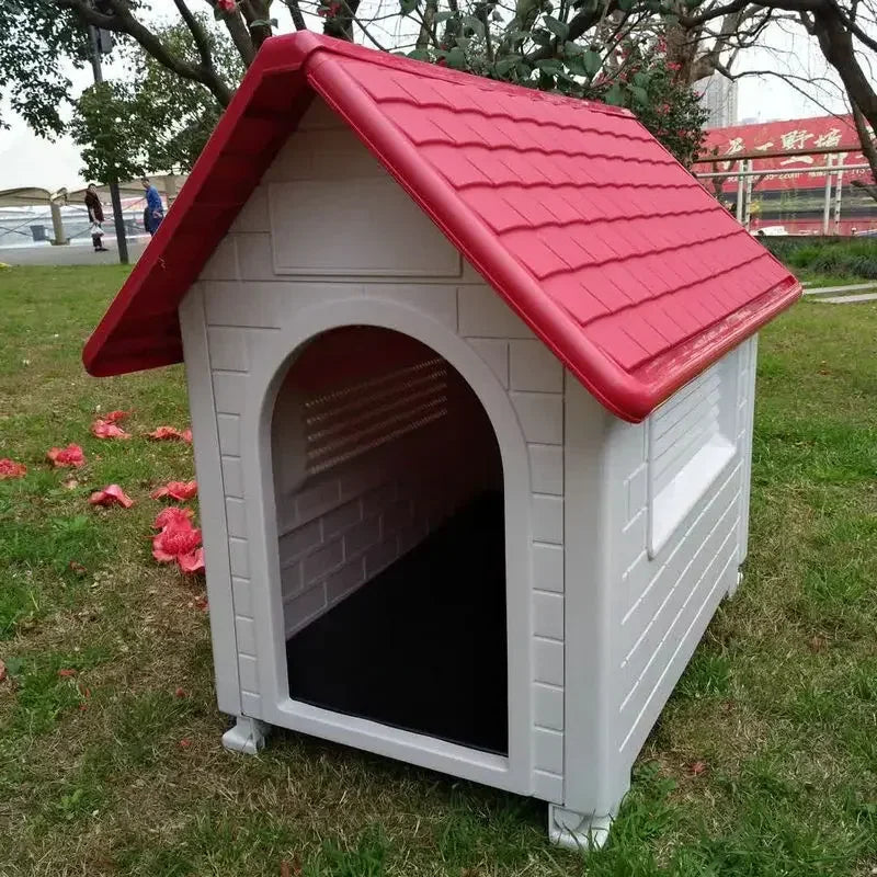 Foldable Waterproof Outdoor Plastic Dog House for Large Dogs