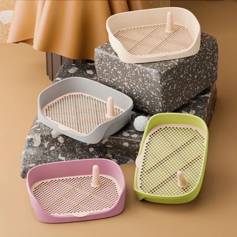 Training Toilet Pet Toilet for Small Dogs Cats Portable Dog Training Toilet Puppy Pad Holder Tray Pet Supplies Indoor Dog Potty