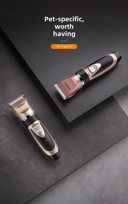 Rechargeable low-noise pet grooming clipper for dogs & cats