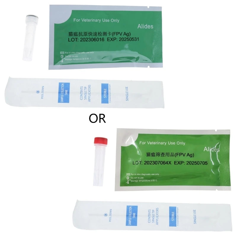 Pet Test Kits at Home for Dog or Cat Urine Stool Sample Collection Kits Result in 5-10 Minutes for CPV-CDV-FPV-TOXO-CCV