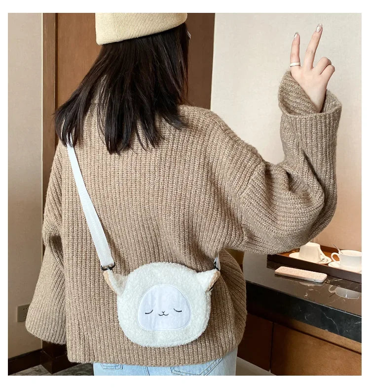 Japanese Style Kawaii Bag Women Cartoon Plush Shoulder Bag for Women 2022 New Crossbody Bag Small Phone&Purse Bag Bolsa Feminina