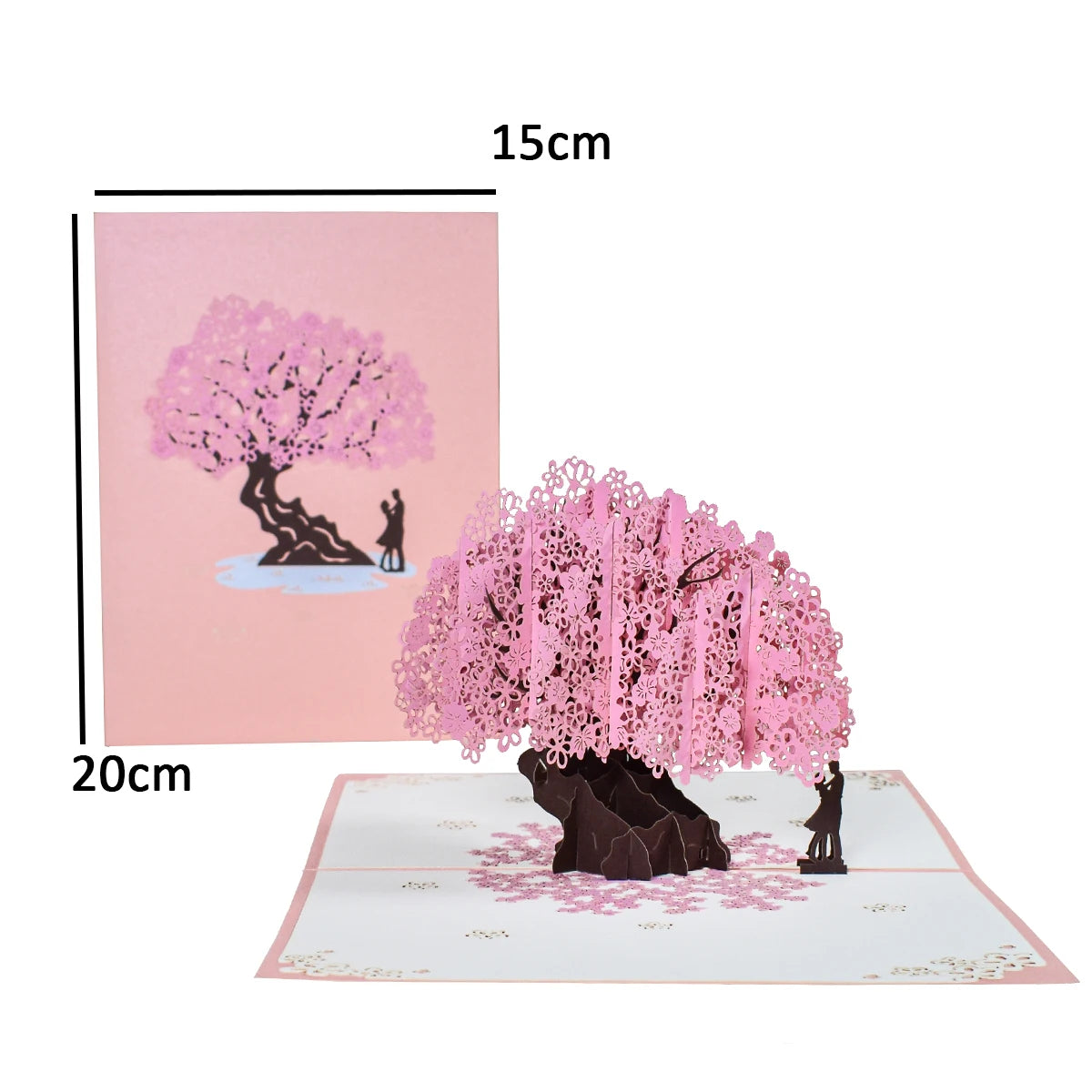 Pop-Up Flower Card Flora 3D Greeting Card for Birthday and Festivals