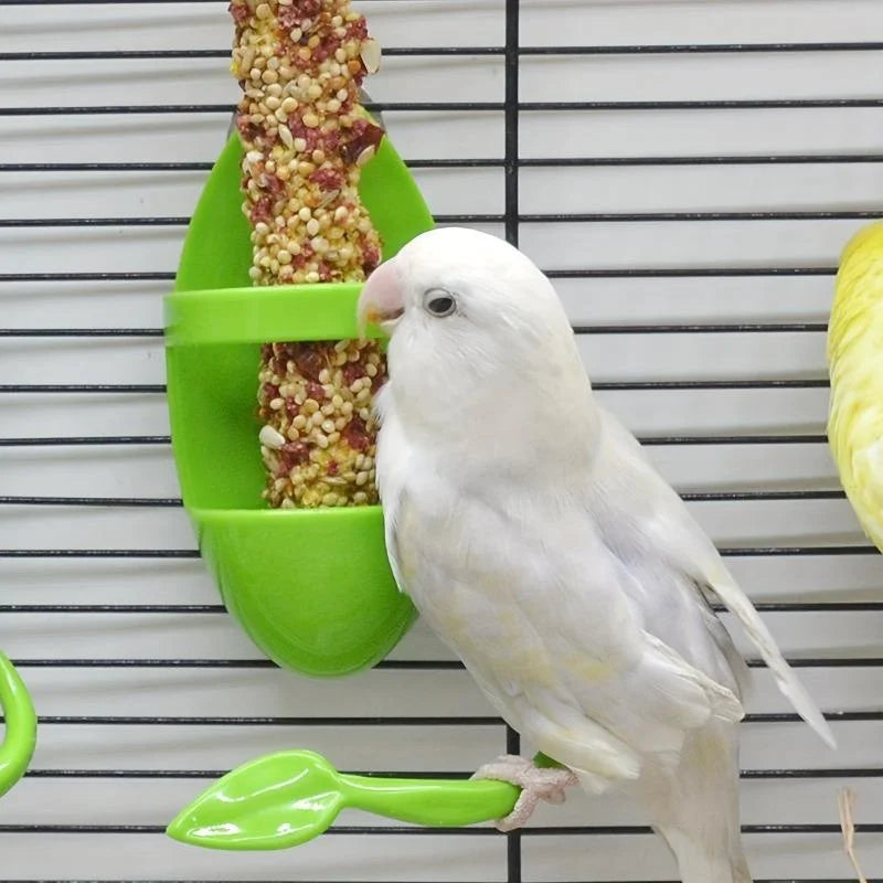 1pcs Bird Cuttlebone Holder Bird Cage Feeding Holder Vegetable Fruits Cuttlebone Holder for Parrot Budgies Parakeet Cockatiel