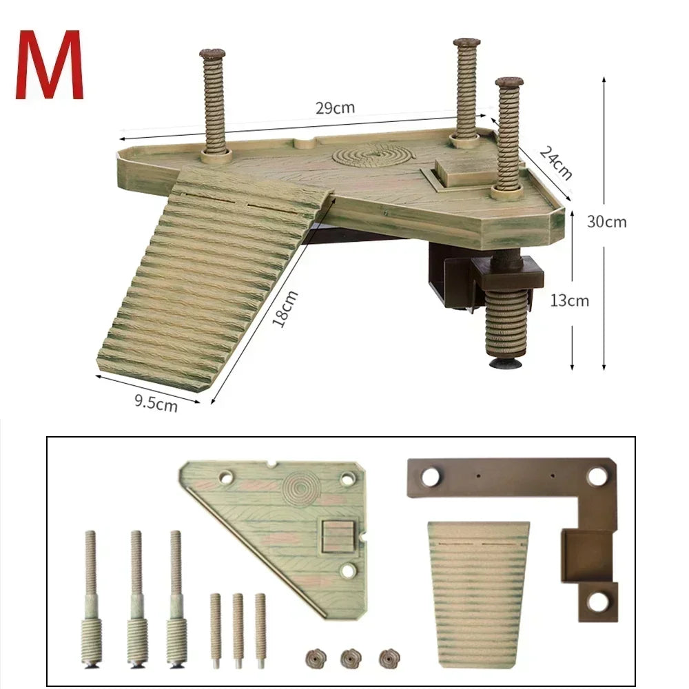 Turtle Climbing Basking Platform Reptile Ramp Platform Turtle Tank Resting Terrace  Feeding Climbing Platform Tank  Accessories