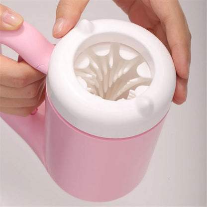 寵物貓狗足部清潔杯 貓用清潔工具 軟塑膠洗爪刷 寵物用品 狗狗專用