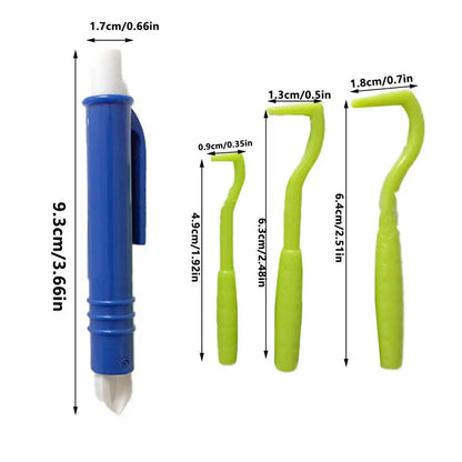 4Pcs Tick & Flea Remover Set for Dogs, Cats & Pets