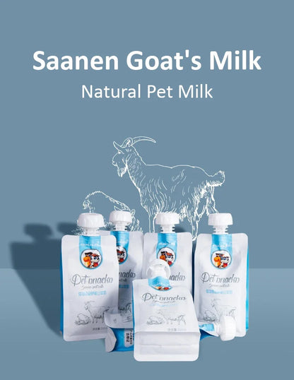 New Cat Snacks Saanen Natural Goat Milk Puppy Kitten Food Nutritious Calcium Supplementation Softening Hair Pet Dog Food Snacks