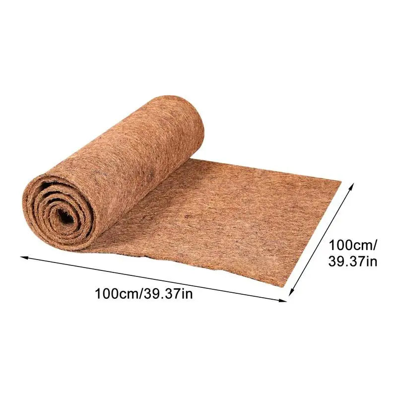 Reptile Carpet Natural Coconut Fiber Coir Tortoise Mat For Pet Terrarium Liner Reptile Supplie Lizard Snake Gardening Pot Carpet