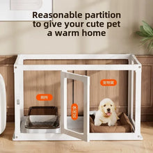 Household Small and Medium Dogs Teddy Pet Dog Fence Visual Cat Cage Dog Fence Indoor Panoramic Transparent Dog Cage
