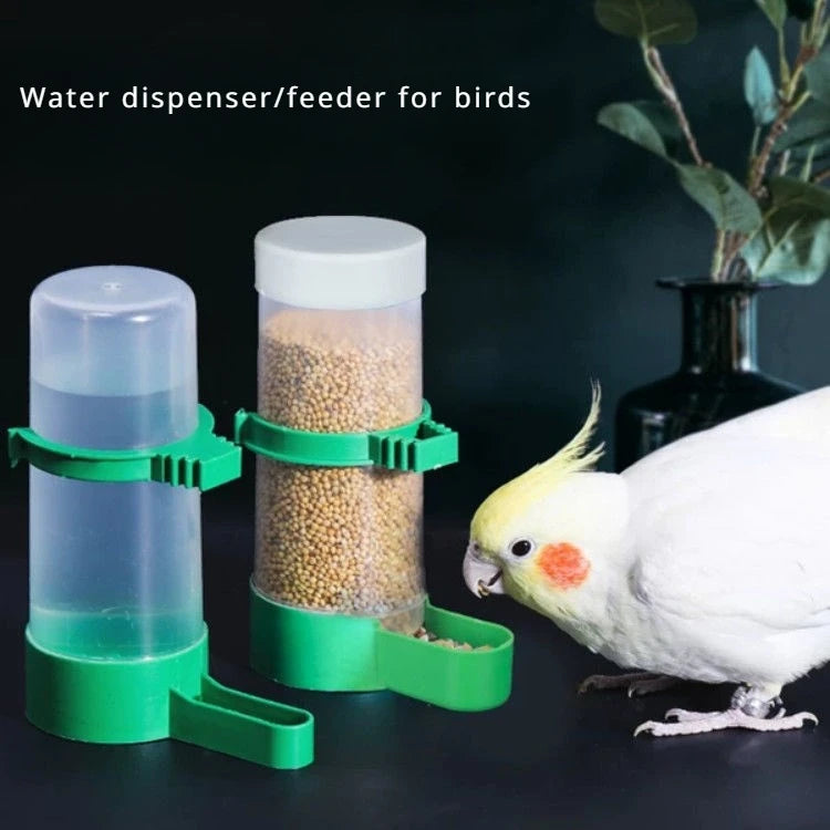 Water Feeder Parrot Automatic Feeder Bird Food Box Bird Accessories for Bird Cages  Poultry Feeder