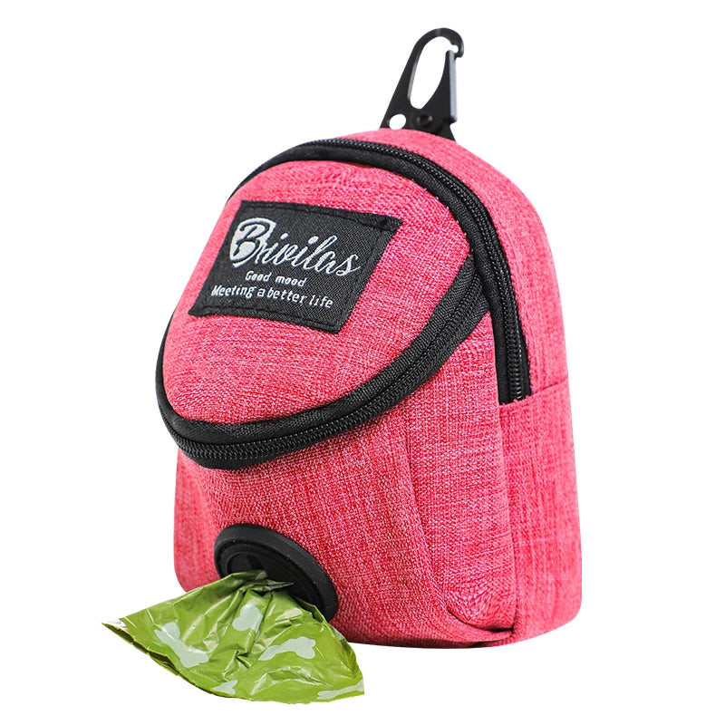 Portable Dog Treat Pouch & Poop Bag Dispenser for Training