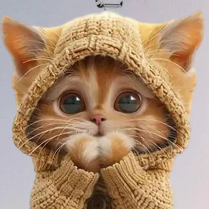 1pc Cat Pendant Christmas Tree Ornament With Lanyard Easy To Hang Car Acrylic Hanging Pendant Xmas Tree Decoration 아크릴 고양이 장신구