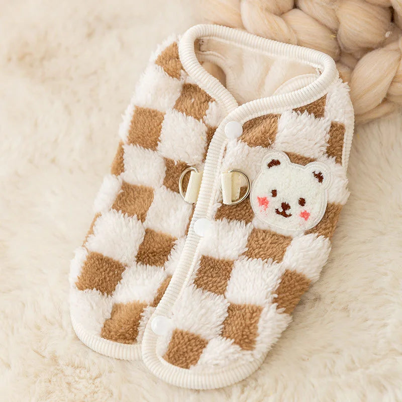 Winter Warm Hairless Cat Clothes for Cats Gotas Cute Pet Cardigan Sweater with Buckle Sphynx Kedi Vest mascotas Costume Clothing