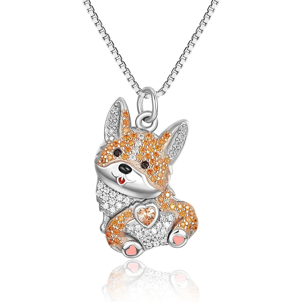 Exquisite and Cute Schnauzer Dog Pendant Necklace for Women Elegant Pet Puppy Jewelry Animal Accessories