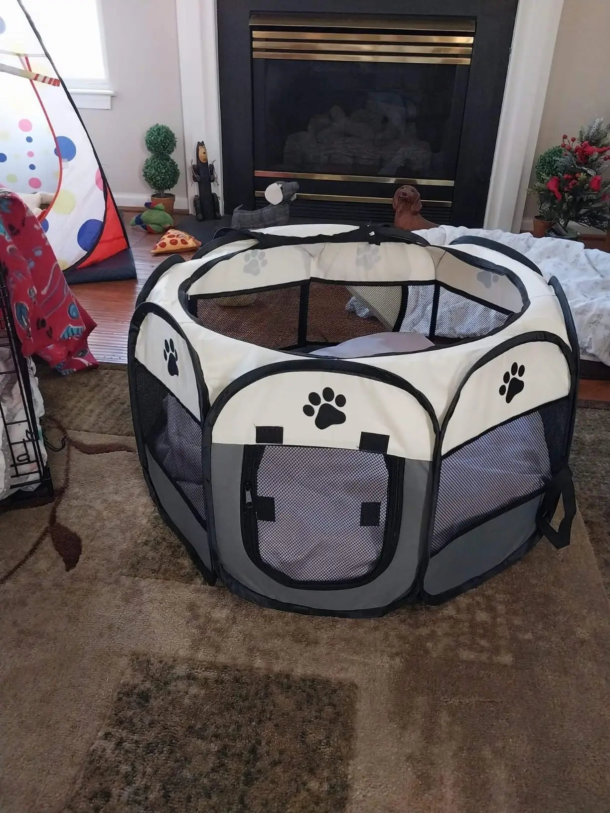 Foldable Cat Tent Pet Cage Fence Dog Playpen Outdoor Pet House For Small Large Dog Cat Kennel Portable Puppy Shelter