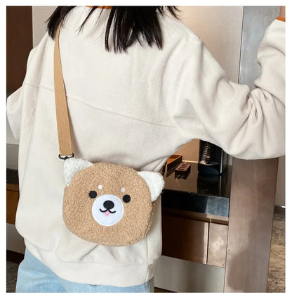 Japanese Style Kawaii Bag Women Cartoon Plush Shoulder Bag for Women 2022 New Crossbody Bag Small Phone&Purse Bag Bolsa Feminina