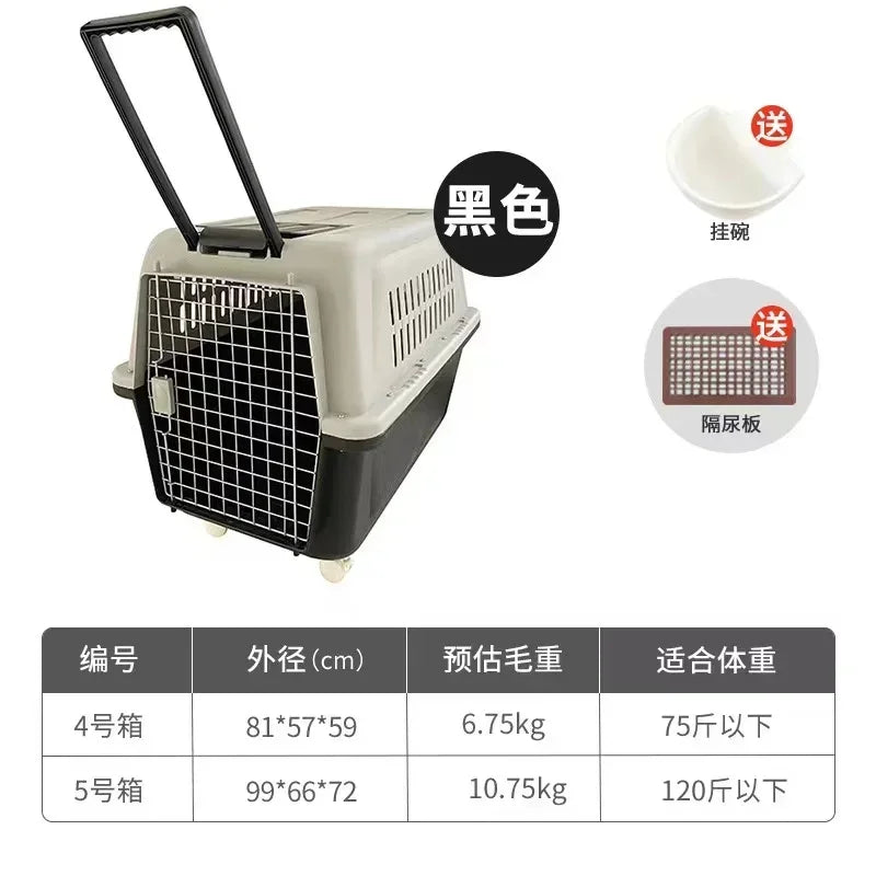 Pet Product Plastic Dog Flight Cage For Transport animal cages pet carrier xxl pet cages carriers houses large kennel