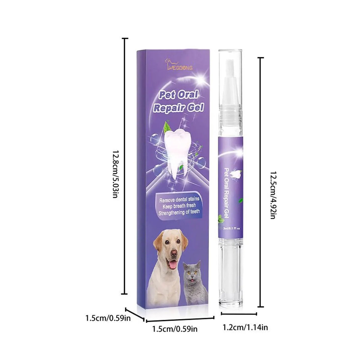 Dog Oral Cleaning Gel Tooth Stain Cleaner Remove Dental Stakes Tartar Plaque Eliminator Fresh Breath Pets Tooth Whitening Pen