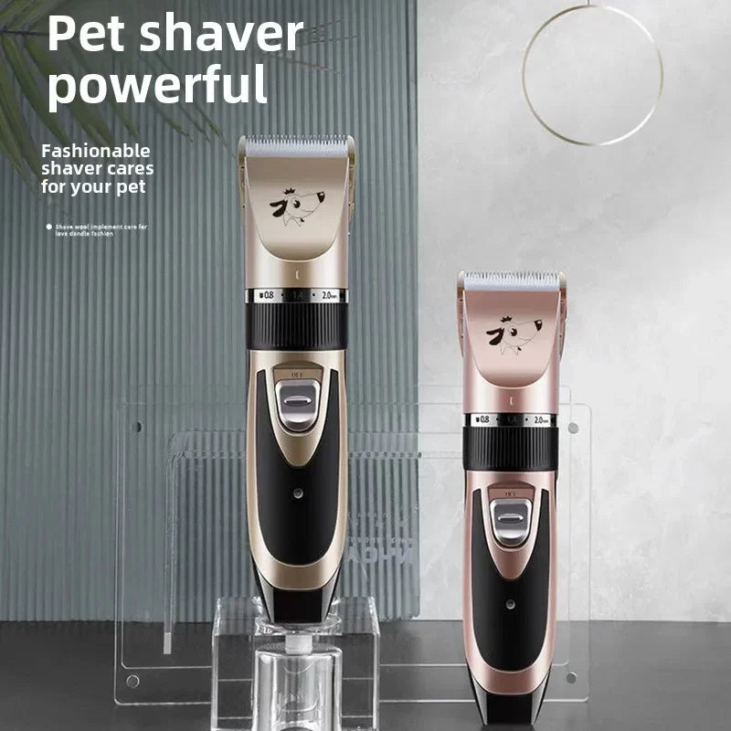 Rechargeable low-noise pet grooming clipper for dogs & cats