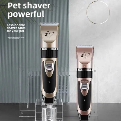 Rechargeable low-noise pet grooming clipper for dogs & cats