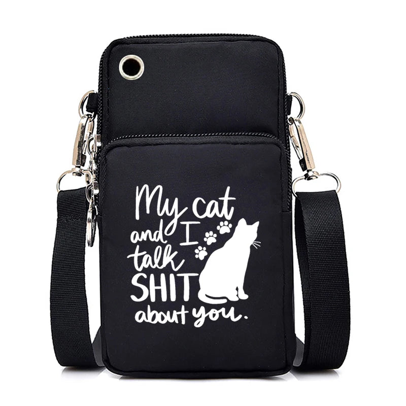 Women Luminous Messenger Bag Animal Lovers Hanging Neck Purse