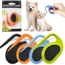 Pet Open Knot Comb Blade Comb Dog Cat Hair Cutter Comb Anti-slip Pet Hair Remover Brush Cat Hairbrush Cat Dog Grooming Scissors