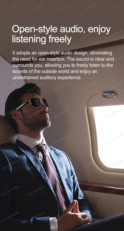 AI Smart Glasses with ChatGPT4.0 Instant Translation 164 Languages Bluetooth Calls IP67 Waterproof HD Camera for Travel Business