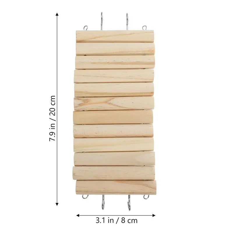 Ladder Fence Small Pet Cage Ornament Climbing Toy Hamster Accessories Playground Bird Toys 2 In1 Cage Ladder Fence Pet Supplies