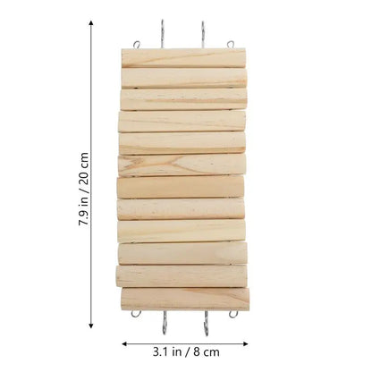 Ladder Fence Small Pet Cage Ornament Climbing Toy Hamster Accessories Playground Bird Toys 2 In1 Cage Ladder Fence Pet Supplies
