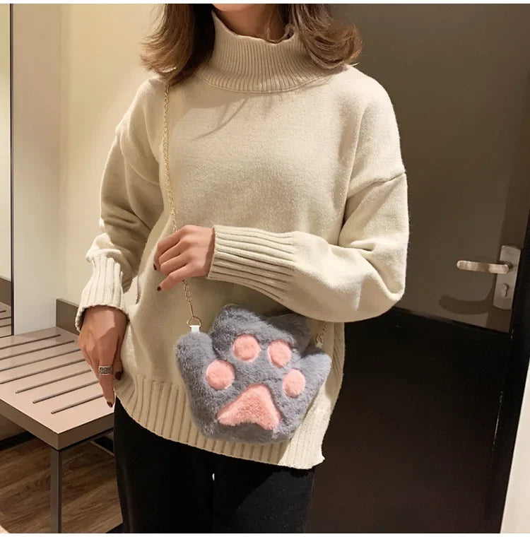Japanese Style Kawaii Bag Women Cartoon Plush Shoulder Bag for Women 2022 New Crossbody Bag Small Phone&Purse Bag Bolsa Feminina