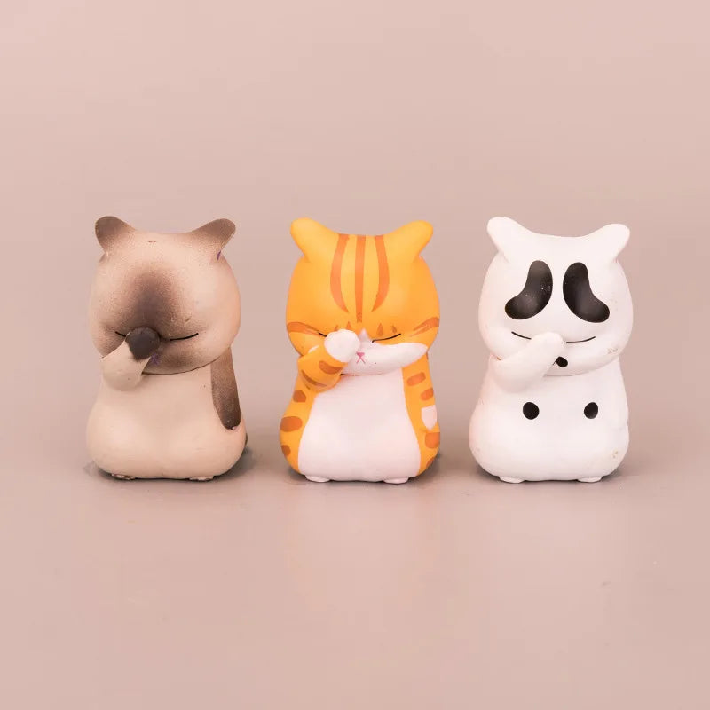 1pc Cover Your Face Cat Figure Cartoon Anime Peripheral Kitten Doll