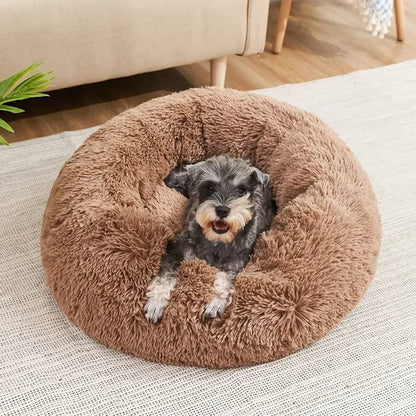 超ソフトペット猫ベッド プラッシュ フルサイズ 洗える 落ち着いたベッド ドーナツベッド 快適な睡眠アイテム あらゆる種類の猫に適しています